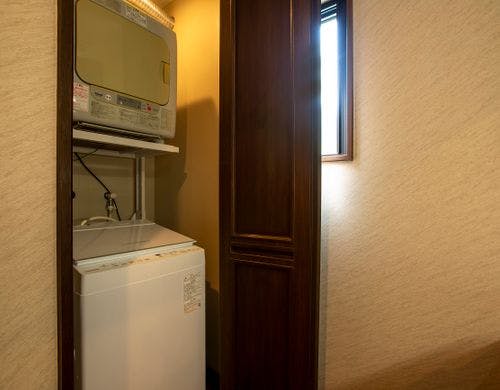 1階浴場前に洗濯機と乾燥機完備