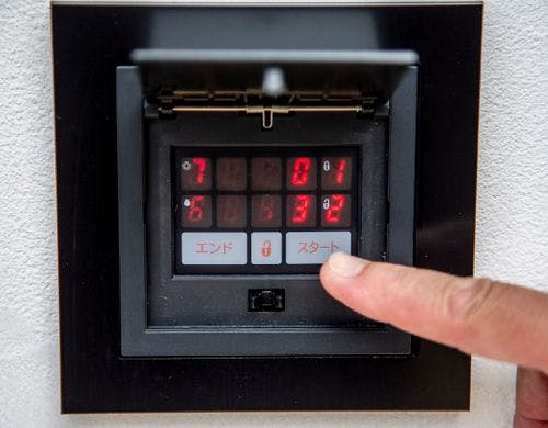 玄関に電子キー