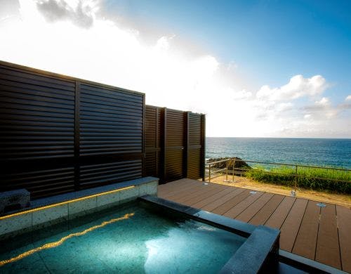 【お風呂】露天風呂は温泉水風呂