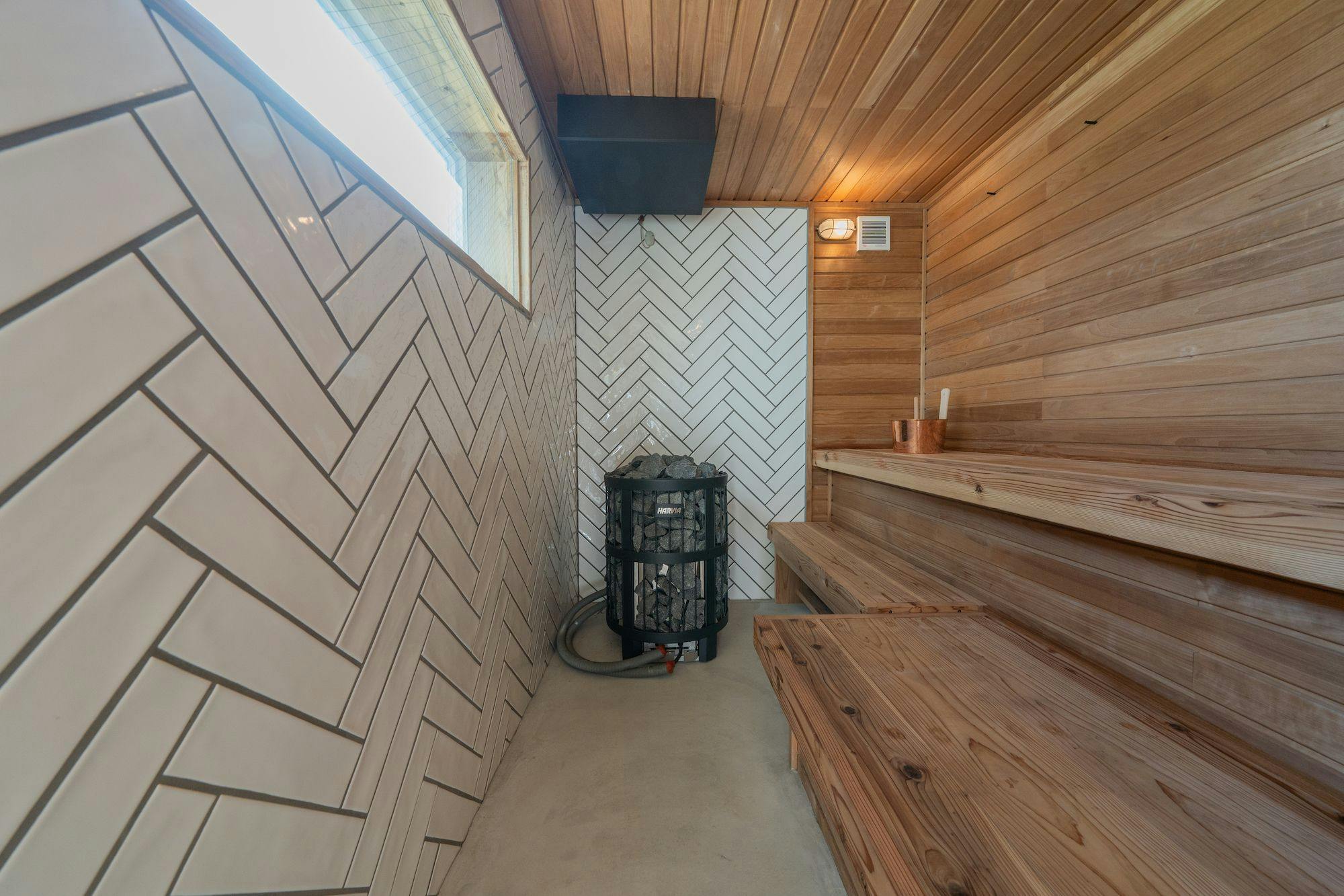 オーシャンビューのプライベートサウナ