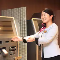 精算機でのお支払いで迅速なチェックイン