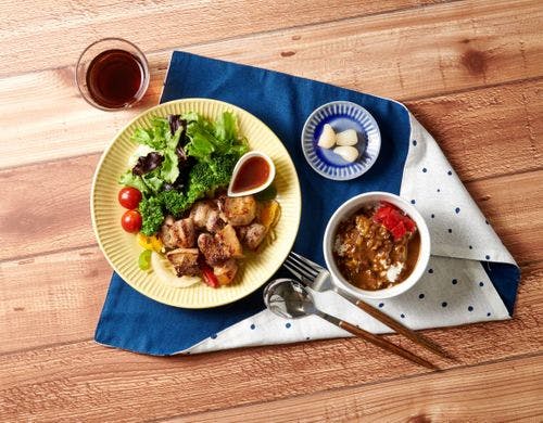 朝食メニュー(肉料理メイン)