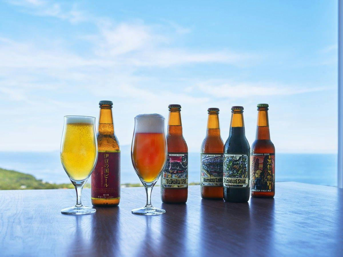 【地ビール5種・日本酒4種飲み比べ】静岡・伊豆の地酒をゆっくりお部屋で楽しめる＝2食付き＝
