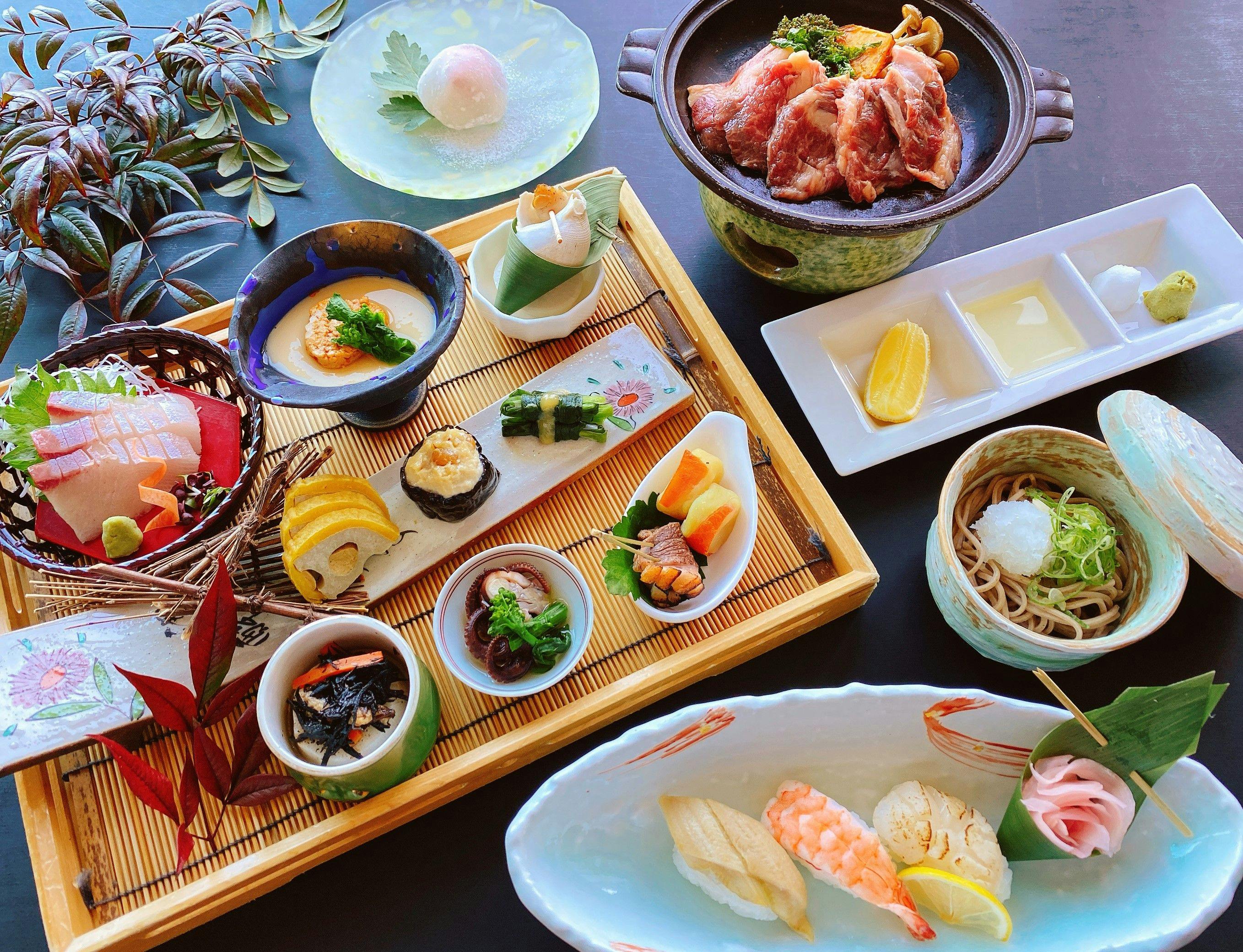 【肥後うまか膳 or 松花堂 or 鯛茶漬け膳】選べる夕食プラン（2食付）