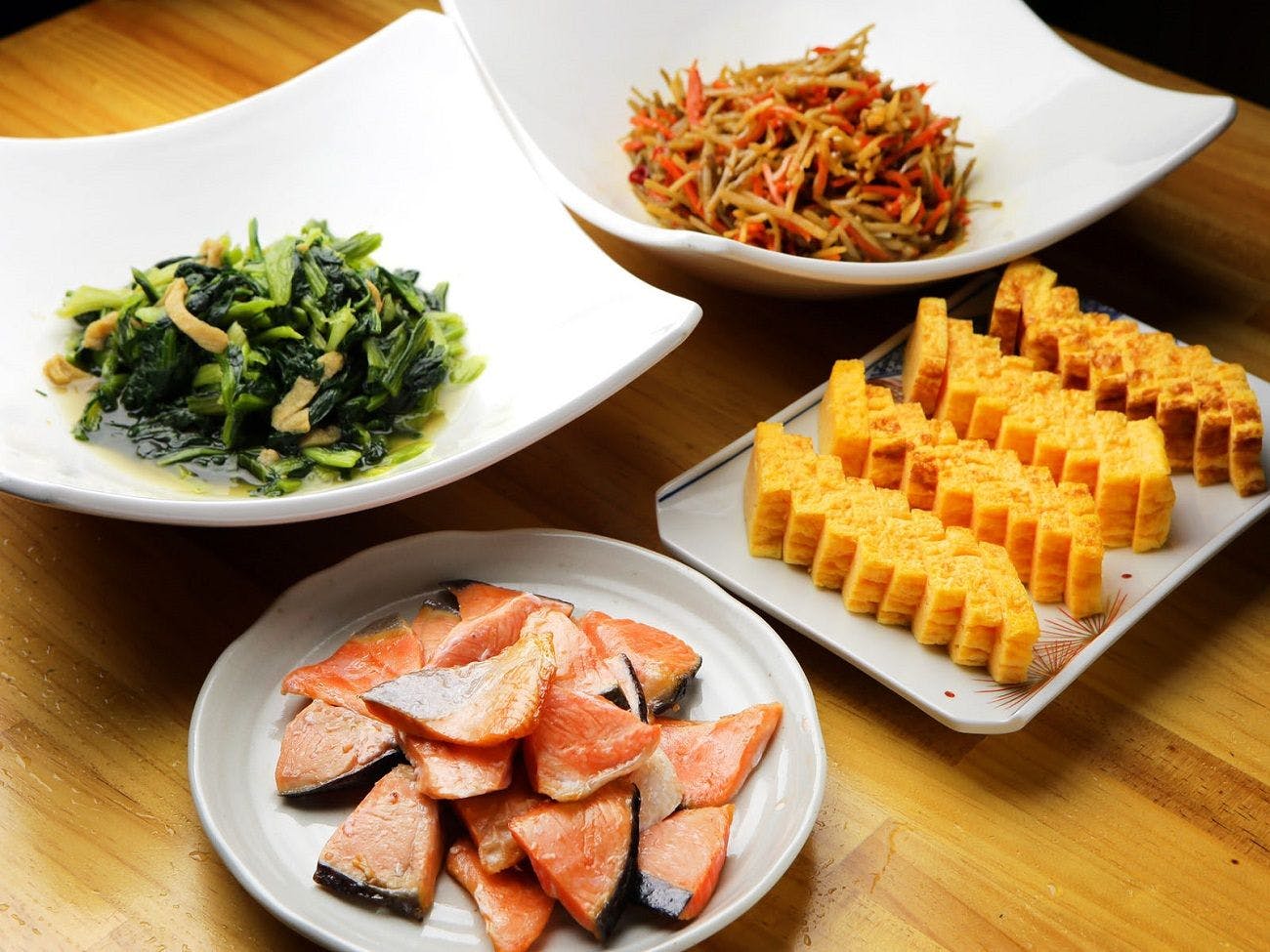 盛り付け例(和食)