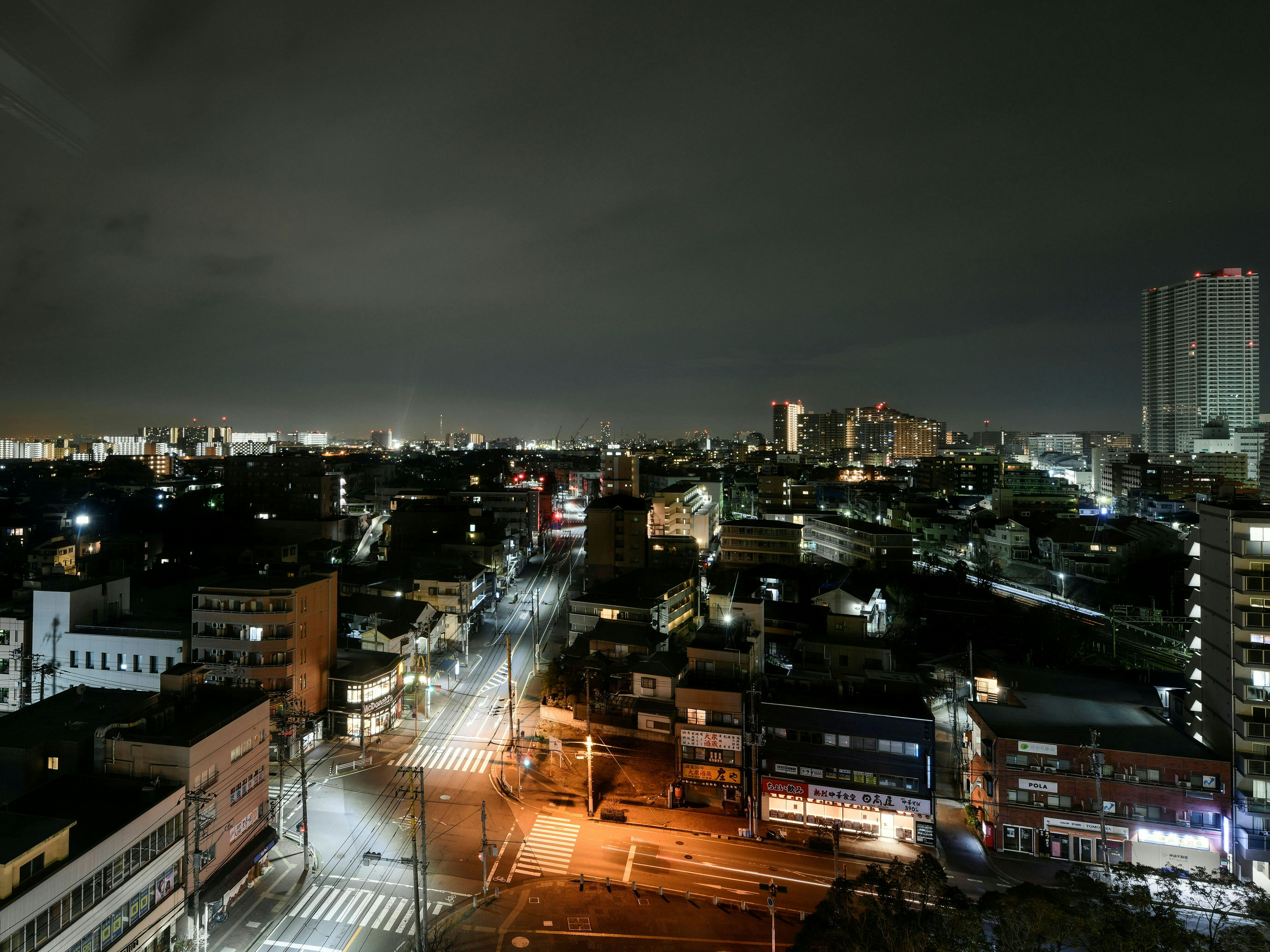 從休息室眺望的夜景