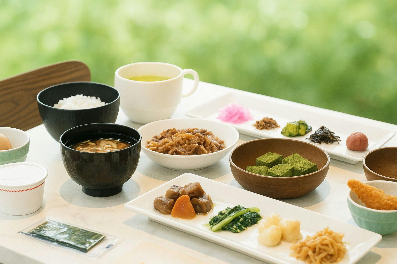 約40種のモーニングビュッフェ