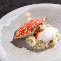 12月限定 黒がね夕食メニューのワタリガニ