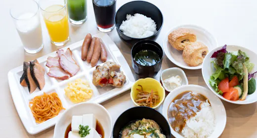 朝食付き ビュッフェ