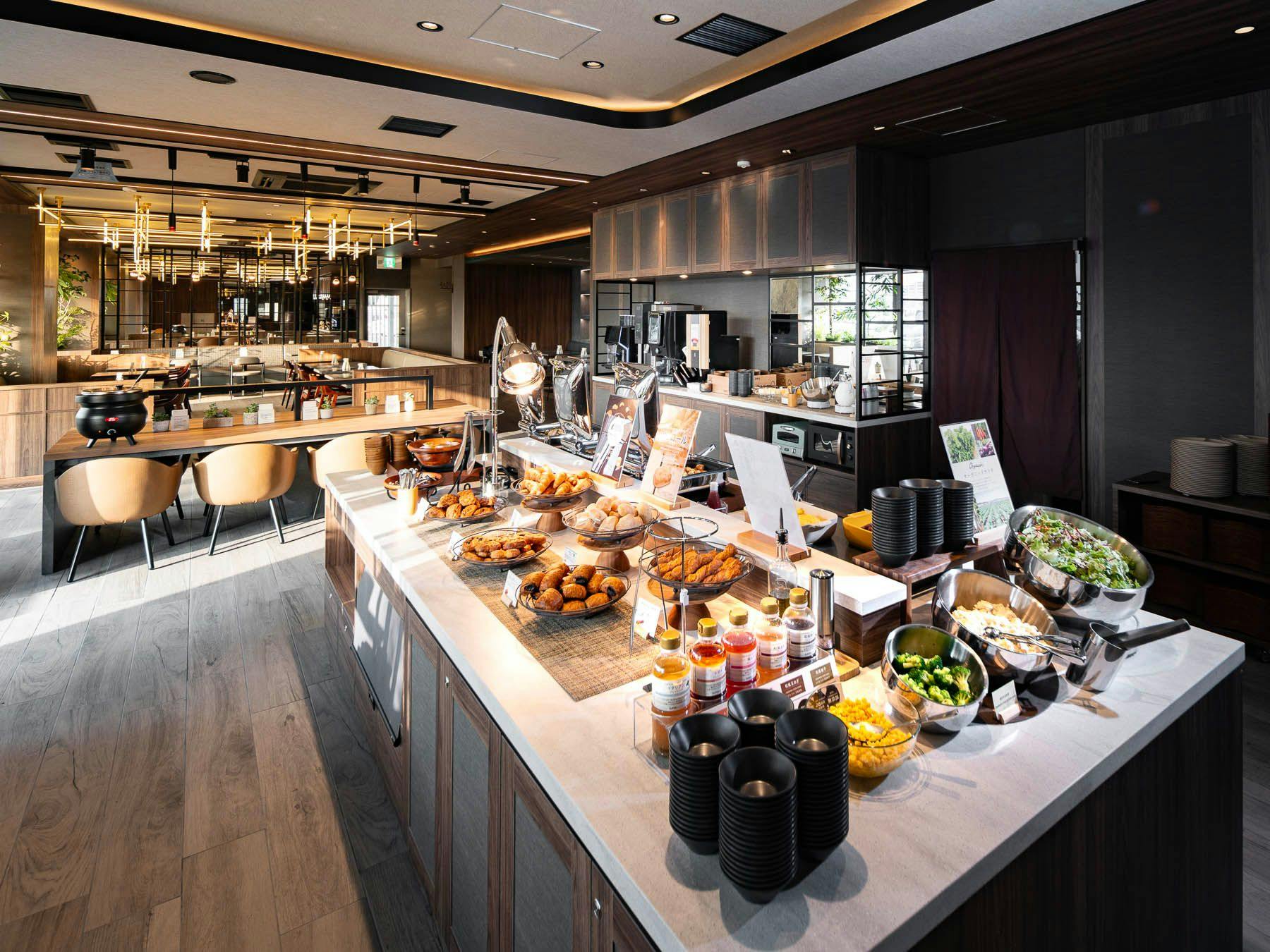 朝食ビュッフェ