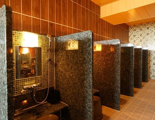 ◆男性大浴場洗い場（カラン：10個）