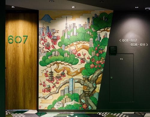 館内アート｜客室フロア廊下