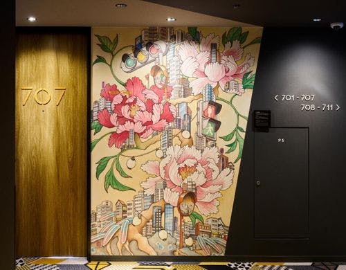 館内アート｜客室フロア廊下