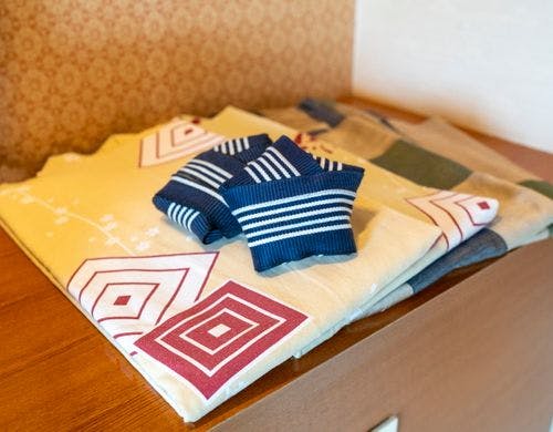 【客室】到着したらまずは浴衣へお着換え