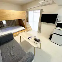 자동 세탁기 포함 트윈룸 (이층 침대)