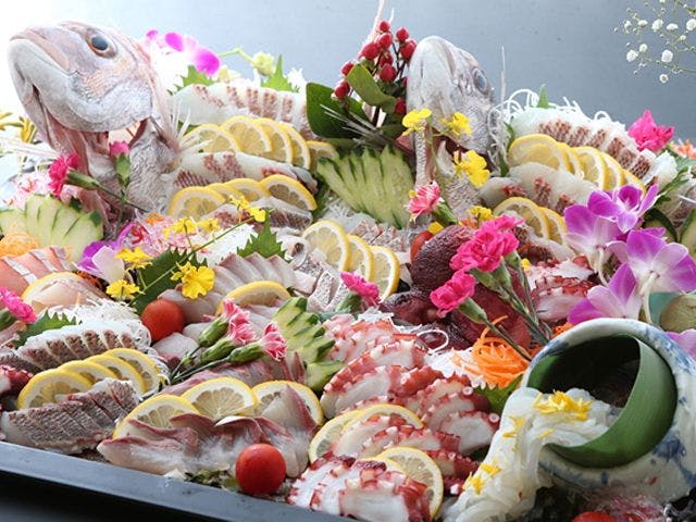 เพลิดเพลินกับปลาไทและปลากัมปาจิจากทะเลเซโตะ!