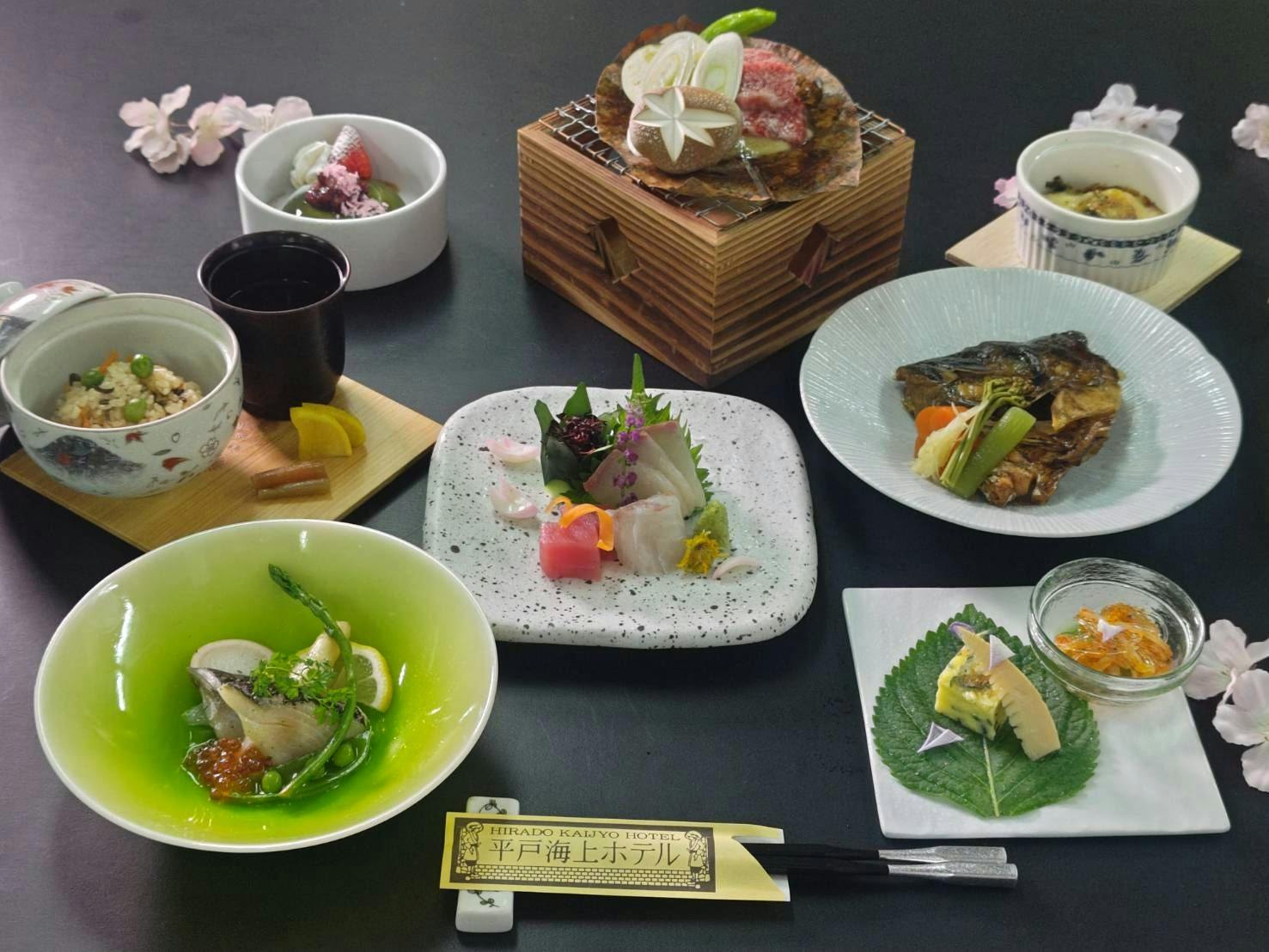 Kaiseki musiman untuk musim semi tahun 2026.