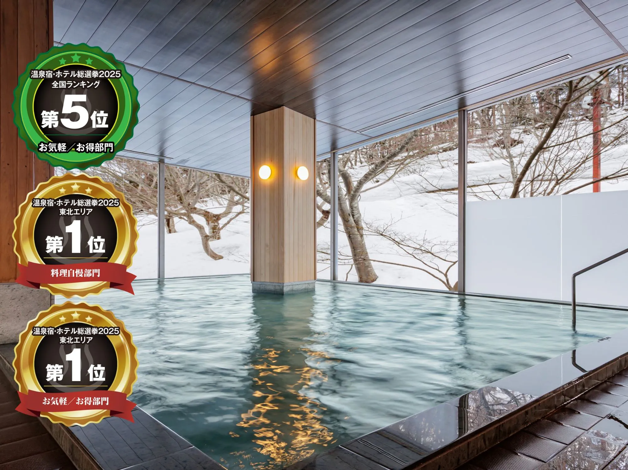 【ที่พักน้ำพุร้อน・โรงแรมยอดเยี่ยม 2025】ได้รับรางวัล!
