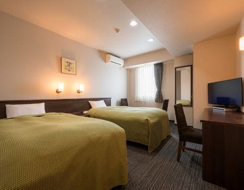 新館ツインのお部屋です。