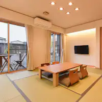 【อาคารใหม่】ห้องสไตล์ญี่ปุ่นพร้อมดาดฟ้า (1-3 ท่าน) ชั้น 1