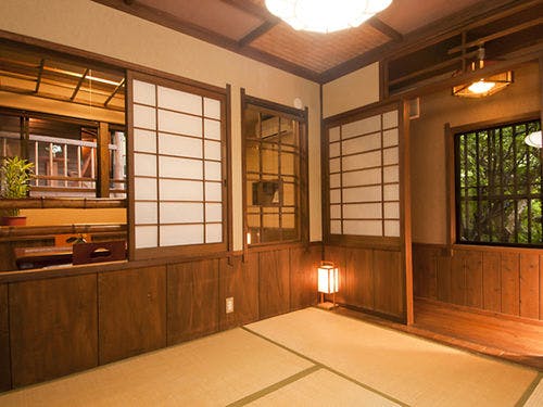 柊の間：露天風呂