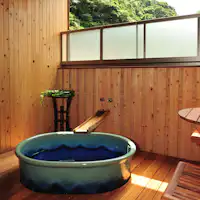 【ห้องดีลักซ์เตียงคู่พร้อมอ่างอาบน้ำกลางแจ้ง】