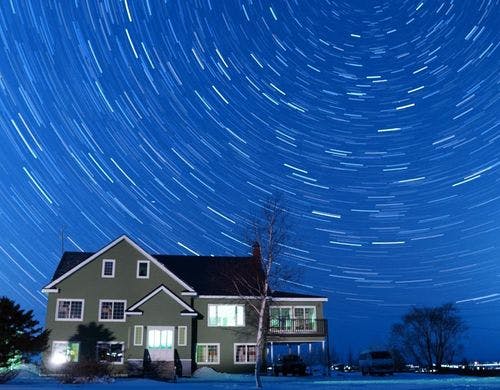 一歩外に出ると満天の星空
