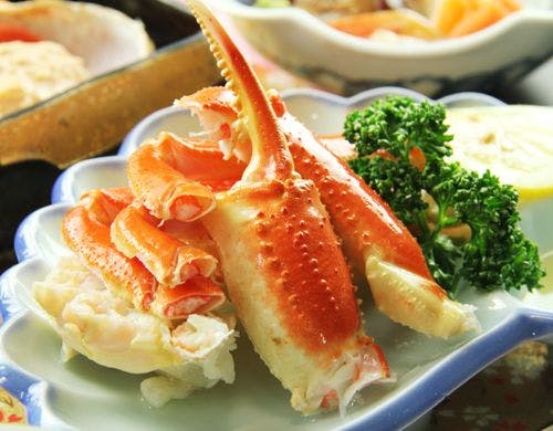 《粋の膳～iki～　一例》新鮮な蟹のボイル