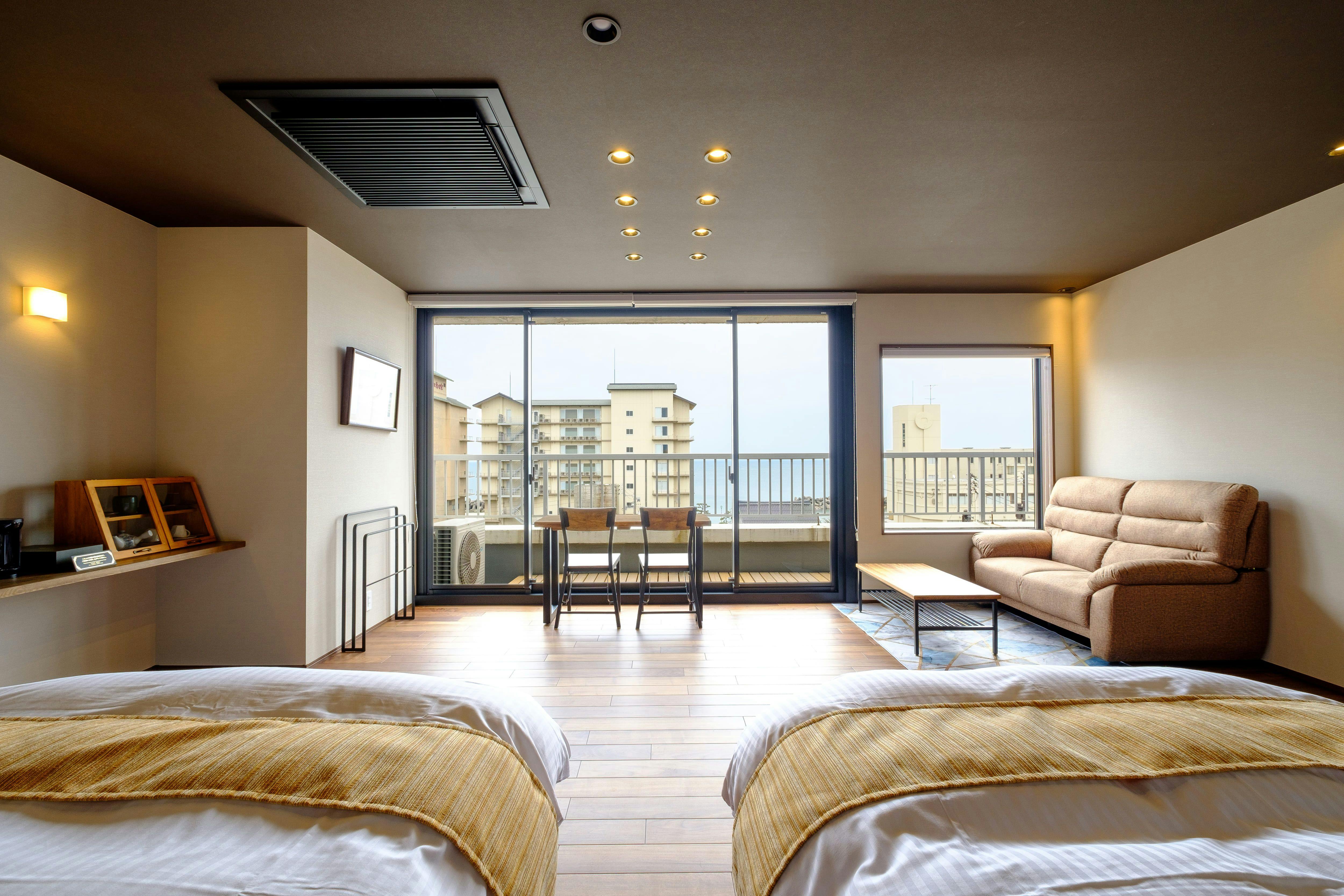 ห้องพักพร้อมอ่างอาบน้ำชมวิวชั้น 5 สไตล์ตะวันตก