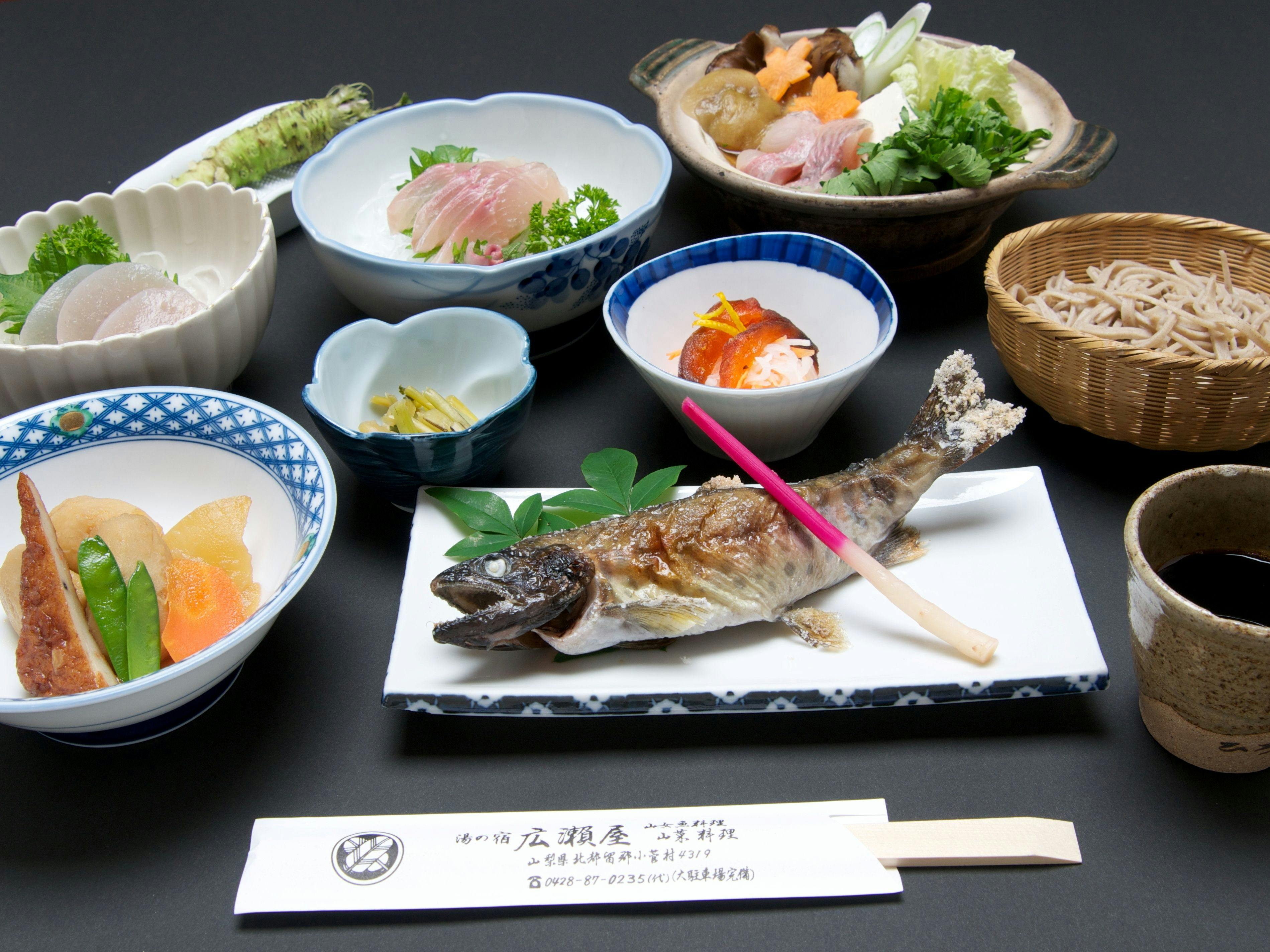 Sansai and Mushroom Inn Hiroseya Ryokan