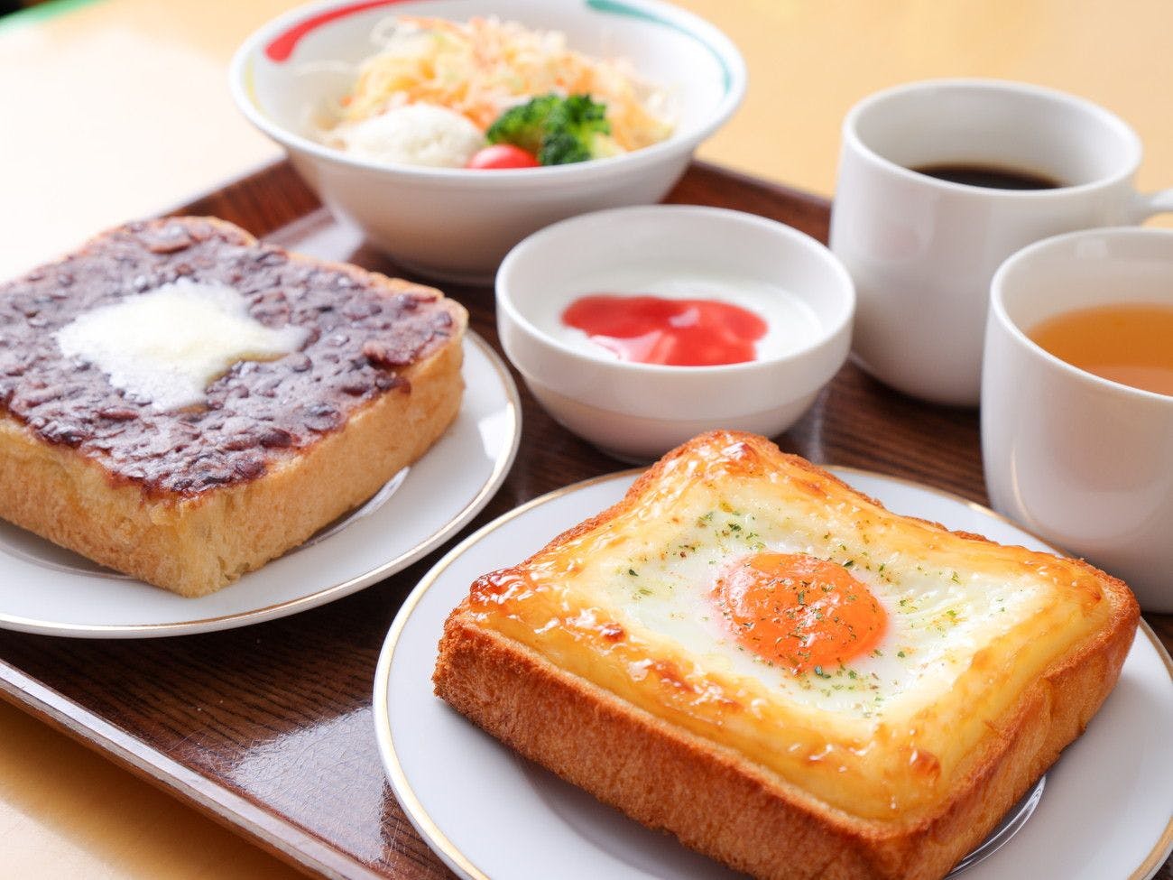 ชุดอาหารเช้าแบบขนมปังปิ้ง เลือกได้ 2 แผ่น