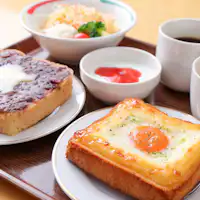 ชุดอาหารเช้าแบบขนมปังปิ้ง เลือกได้ 2 แผ่น