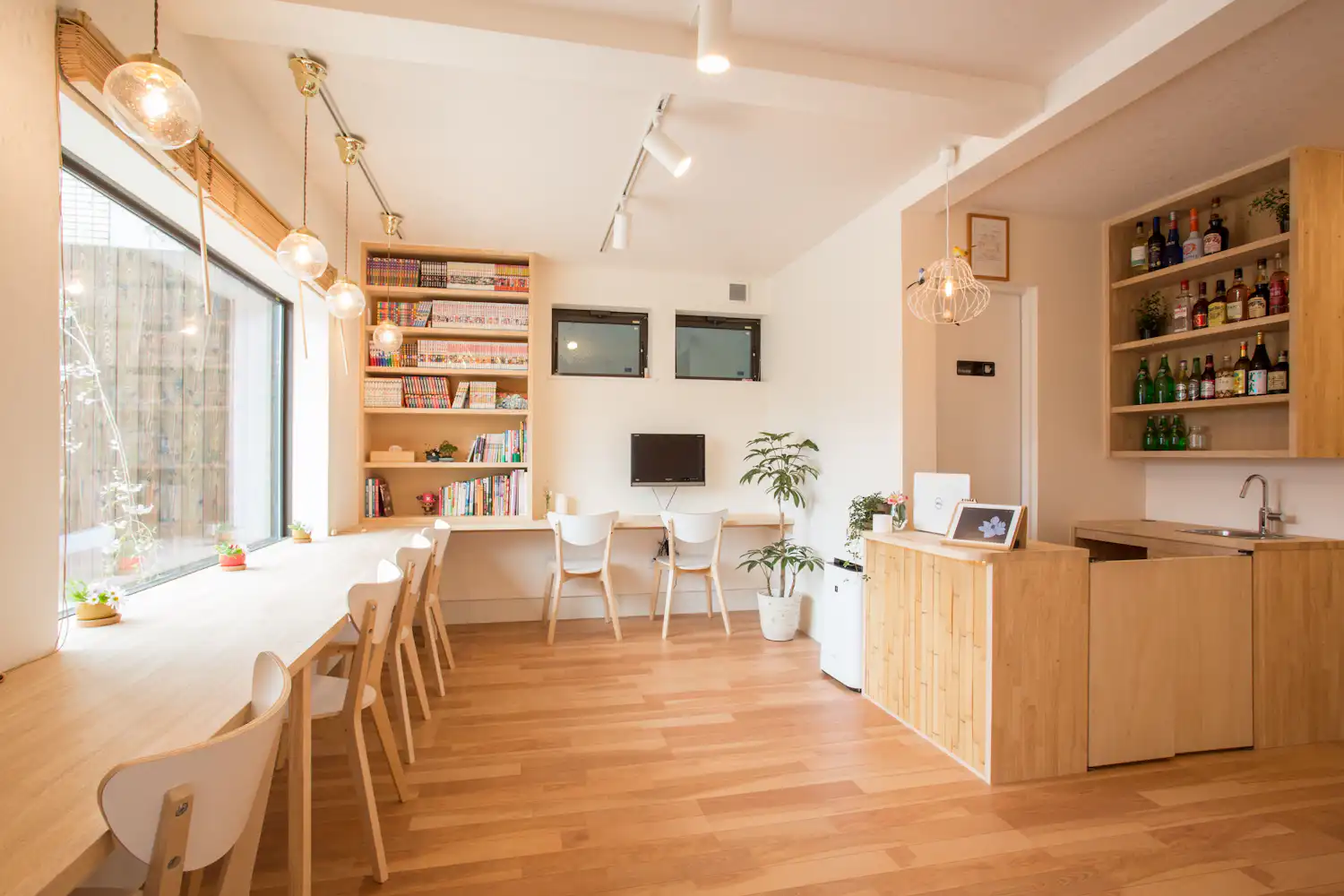 ล็อบบี้โฮสเทลใหม่♪