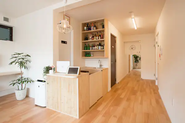 ล็อบบี้โฮสเทลใหม่♪