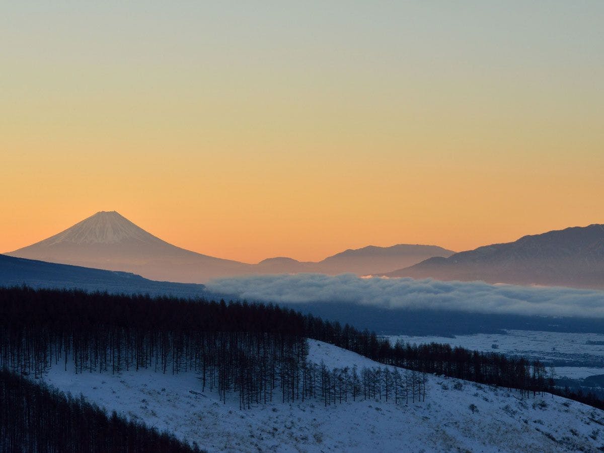 ทิวทัศน์จากฟูจิมิไดในฤดูหนาว