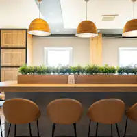 아침 햇살이 가득한 로하스 라운지