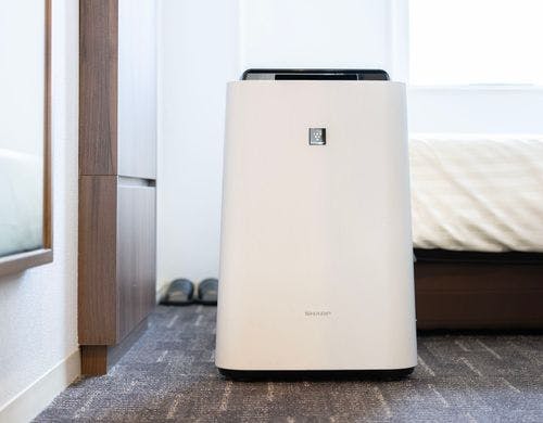 加湿器付きの空気清浄機で空気に潤いを♪
