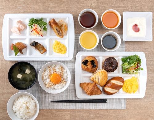 健康朝食盛り付けイメージ