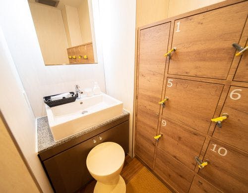 綿棒などのパウダー用品や体重計をご用意