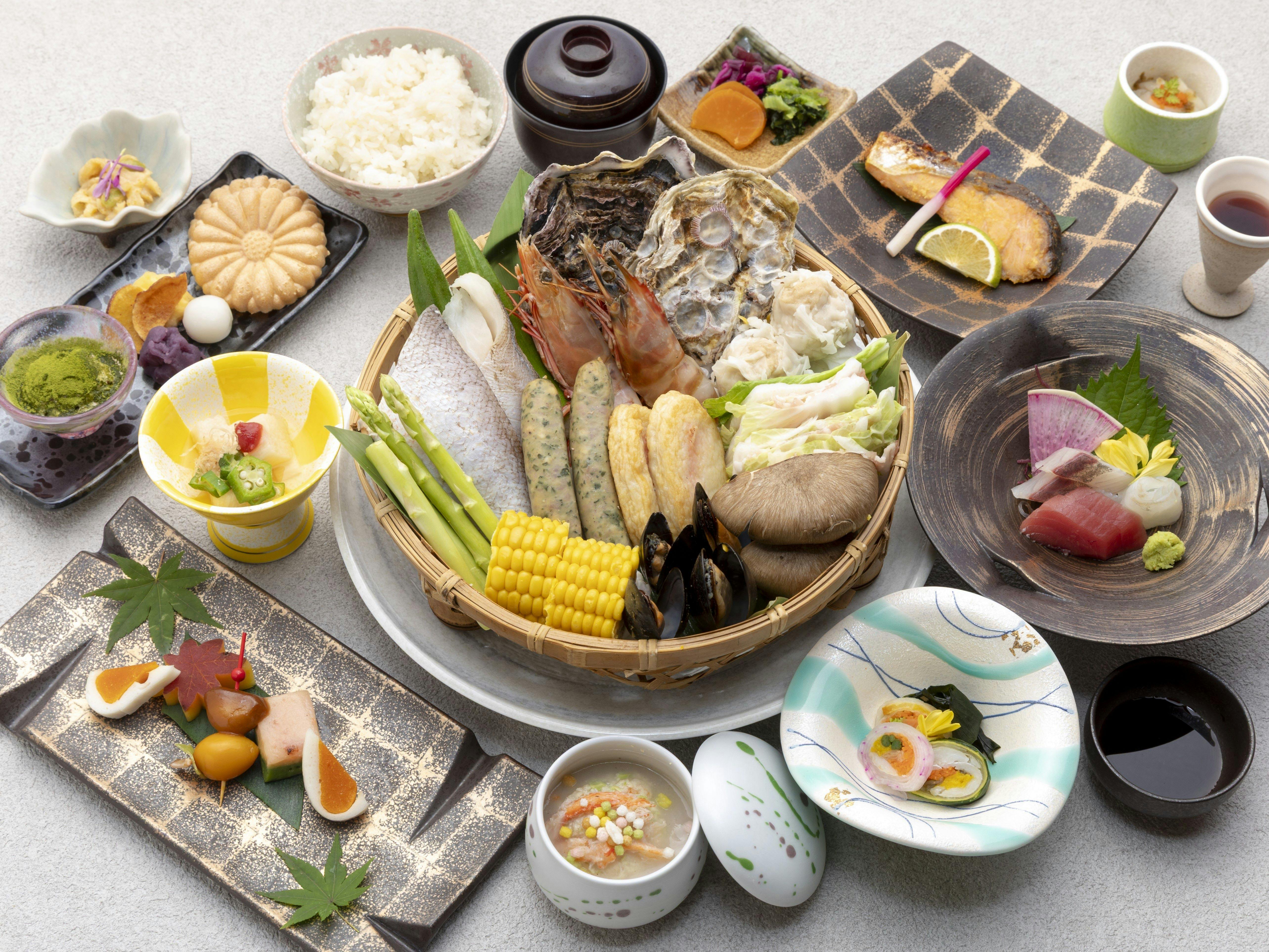 ชุดอาหารไคเซกินรกนึ่ง