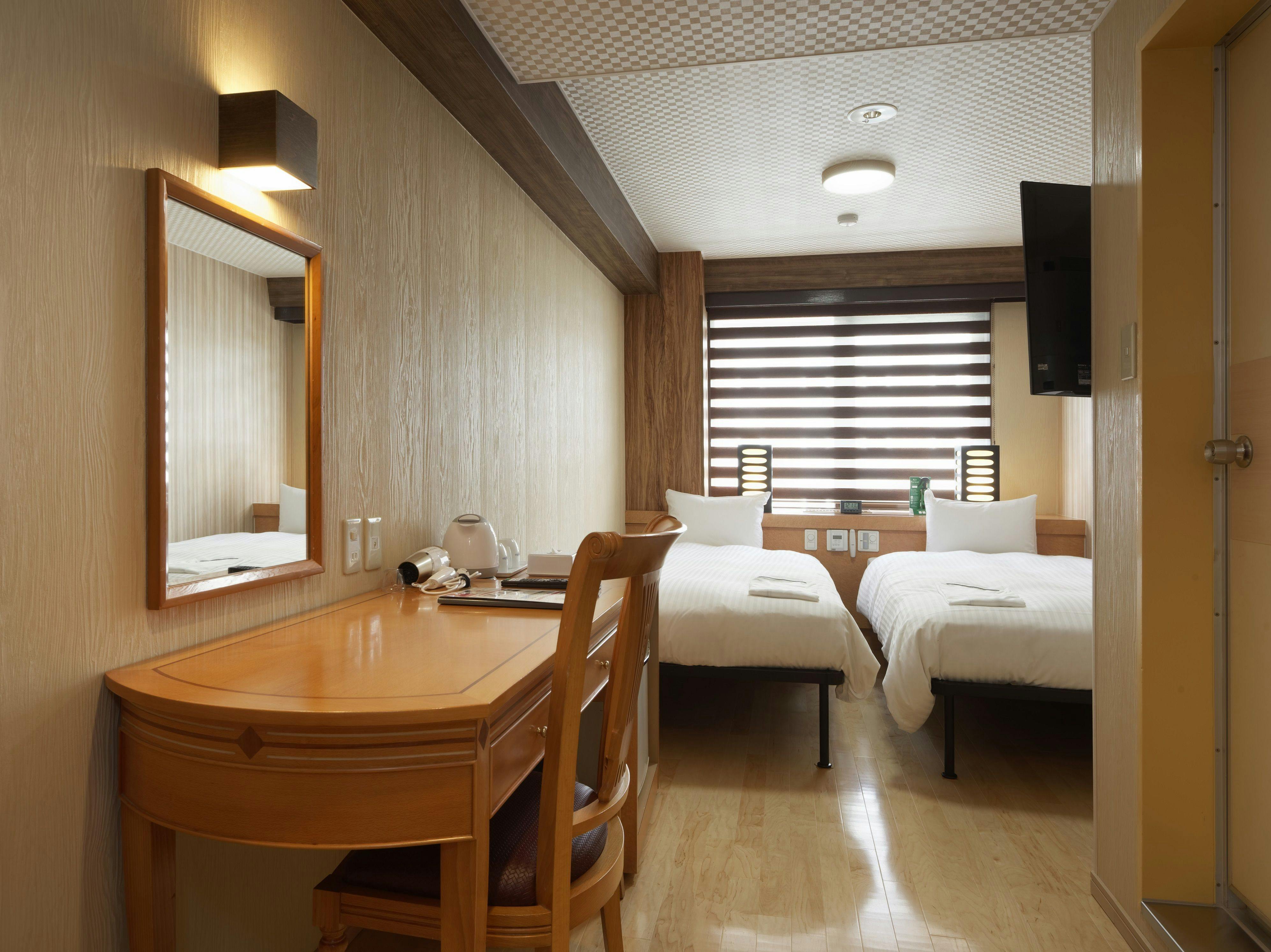 ◆ห้องมาตรฐานเตียงคู่◆15ตารางเมตร