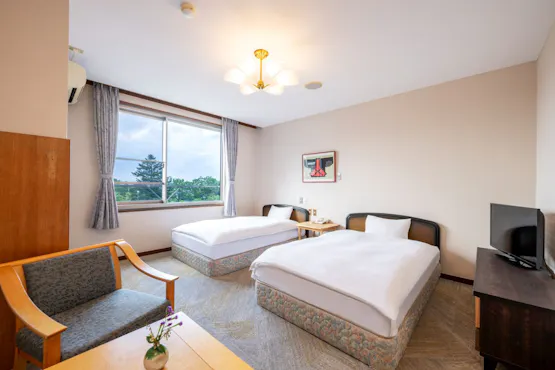 ห้องพักแบบตะวันตกเตียงคู่