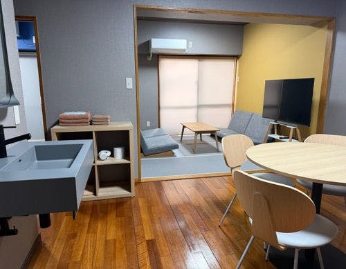 和室3ルームダブルベッド・キッチン無し