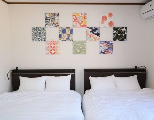 ダブルベッド2つのお部屋