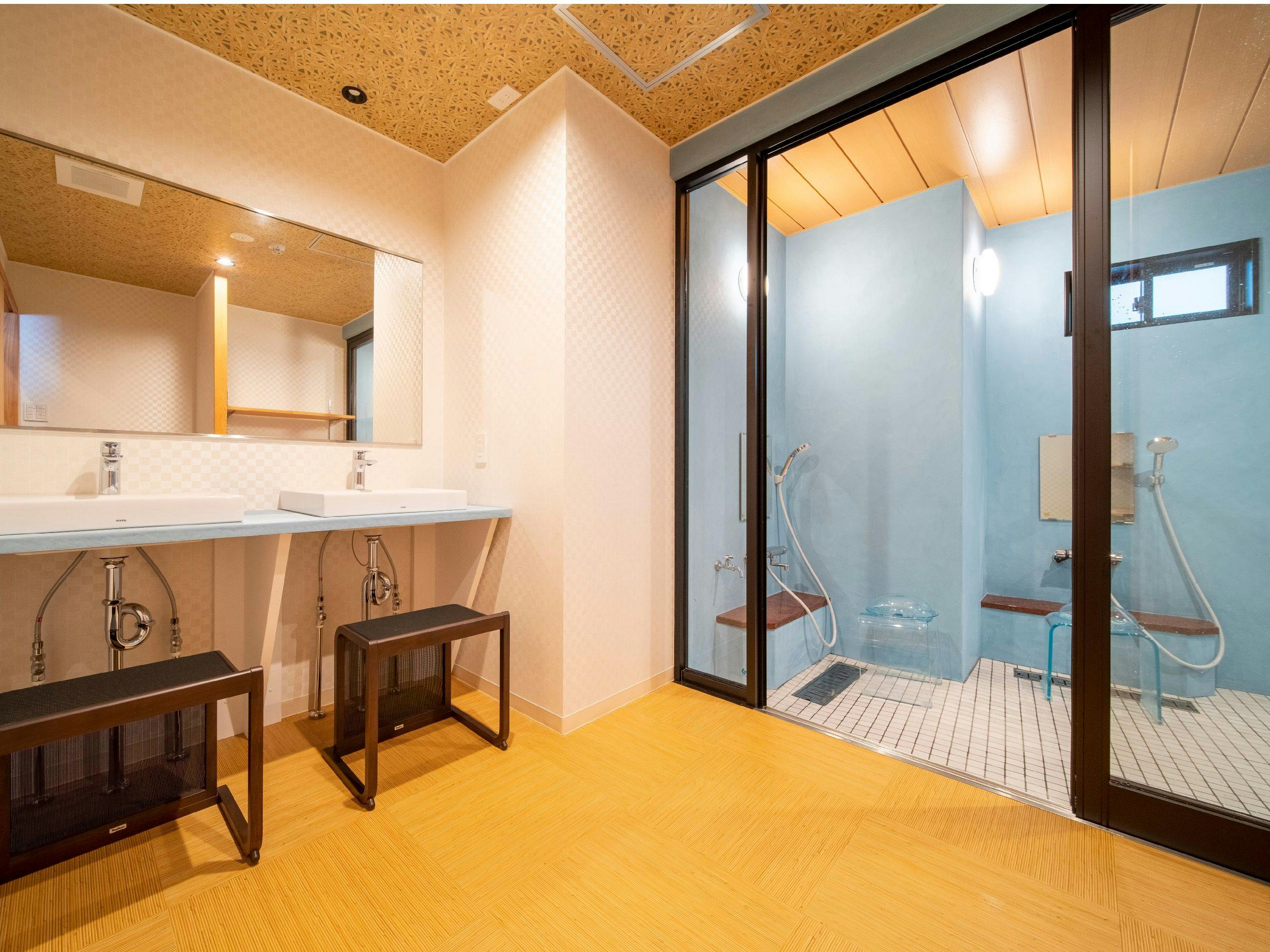 ห้องอาบน้ำส่วนตัวชั้น 1 อาคารเสริมฮวาซาน 【น้ำ】 ห้องเปลี่ยนเสื้อผ้า