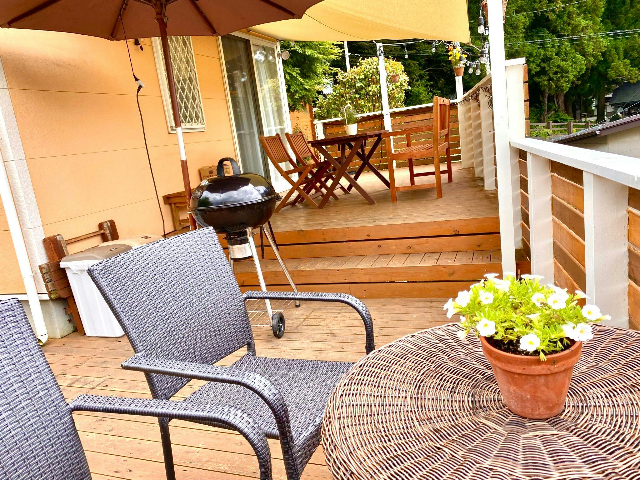 컴팩트 코티지 우드 데크