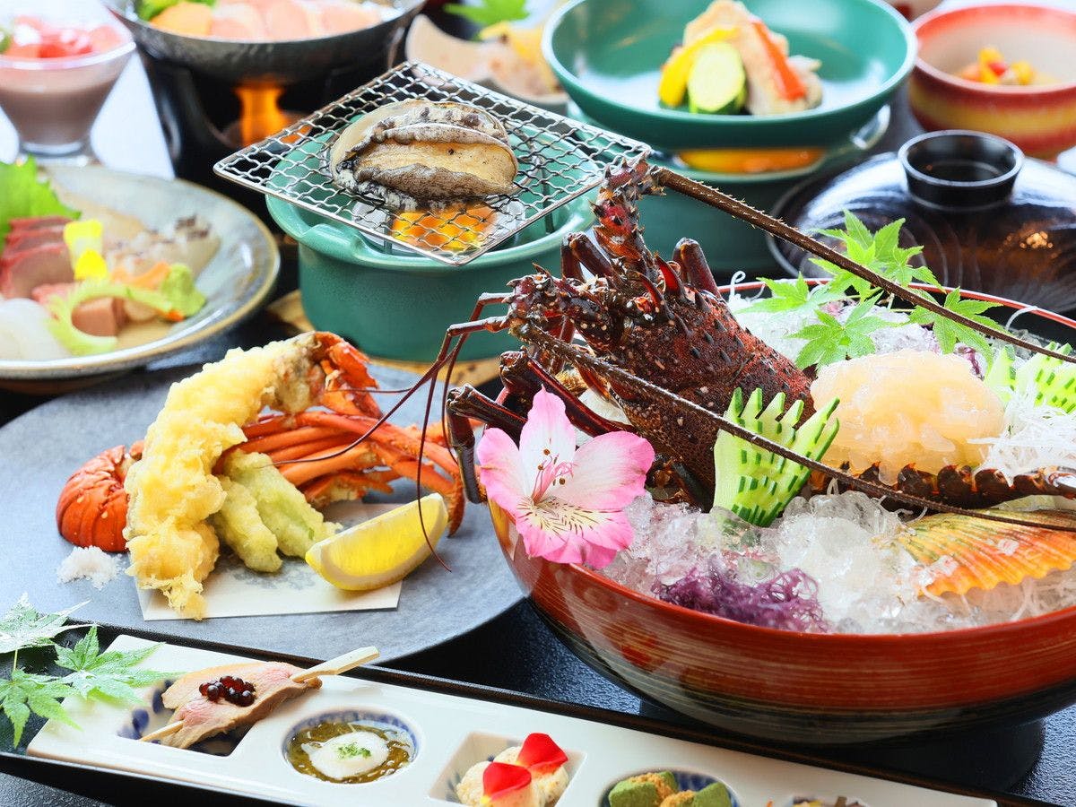 ชุดอาหารไคเซกิกุ้งมังกรอิเสะ
