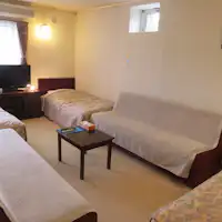 ตัวอย่างห้องครอบครัวที่ไม่มีอ่างอาบน้ำ