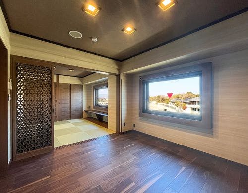 #特別和洋室　ゆったり過ごせる和洋室。