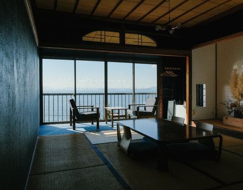 瀬戸内海が一望できるデニム和室「Hanada」